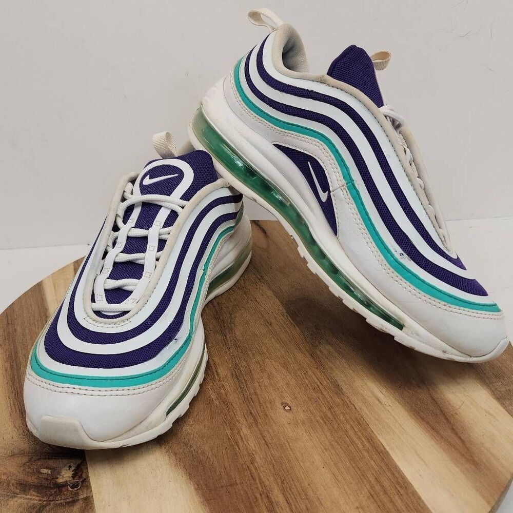 Nike Air Max 97 Ultra 17 SE Grape Sneakers Women’s 7.5 White Purple Teal - Picture 7 of 10